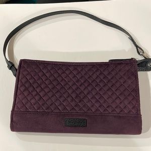 NWOT Vera Bradley Wristlet Wallet Quilted Plum Wine Color.